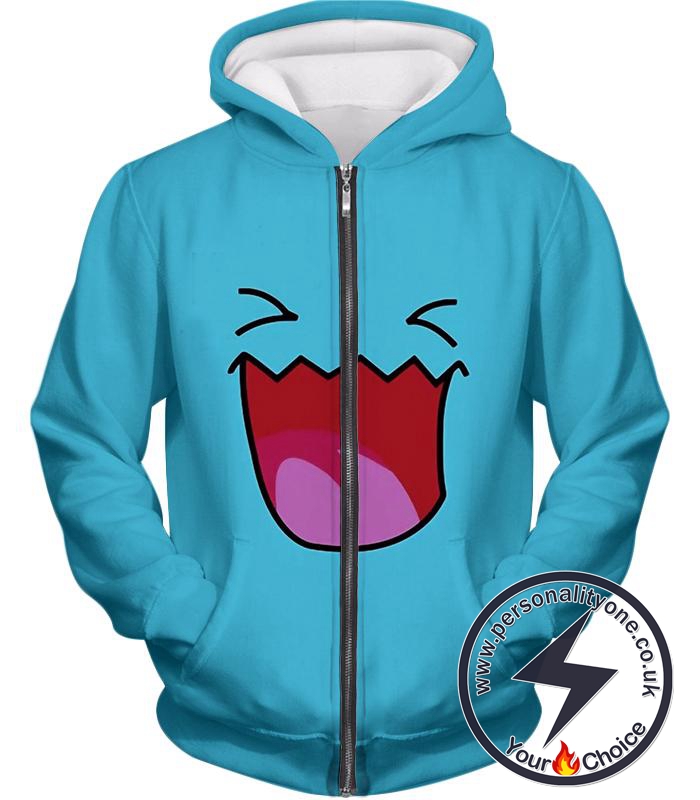 Pokemon Cute Pokemon Bobafett Featured Cool Blue Anime Zip Up Hoodie